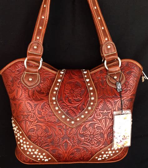 tooled leather purses montana west